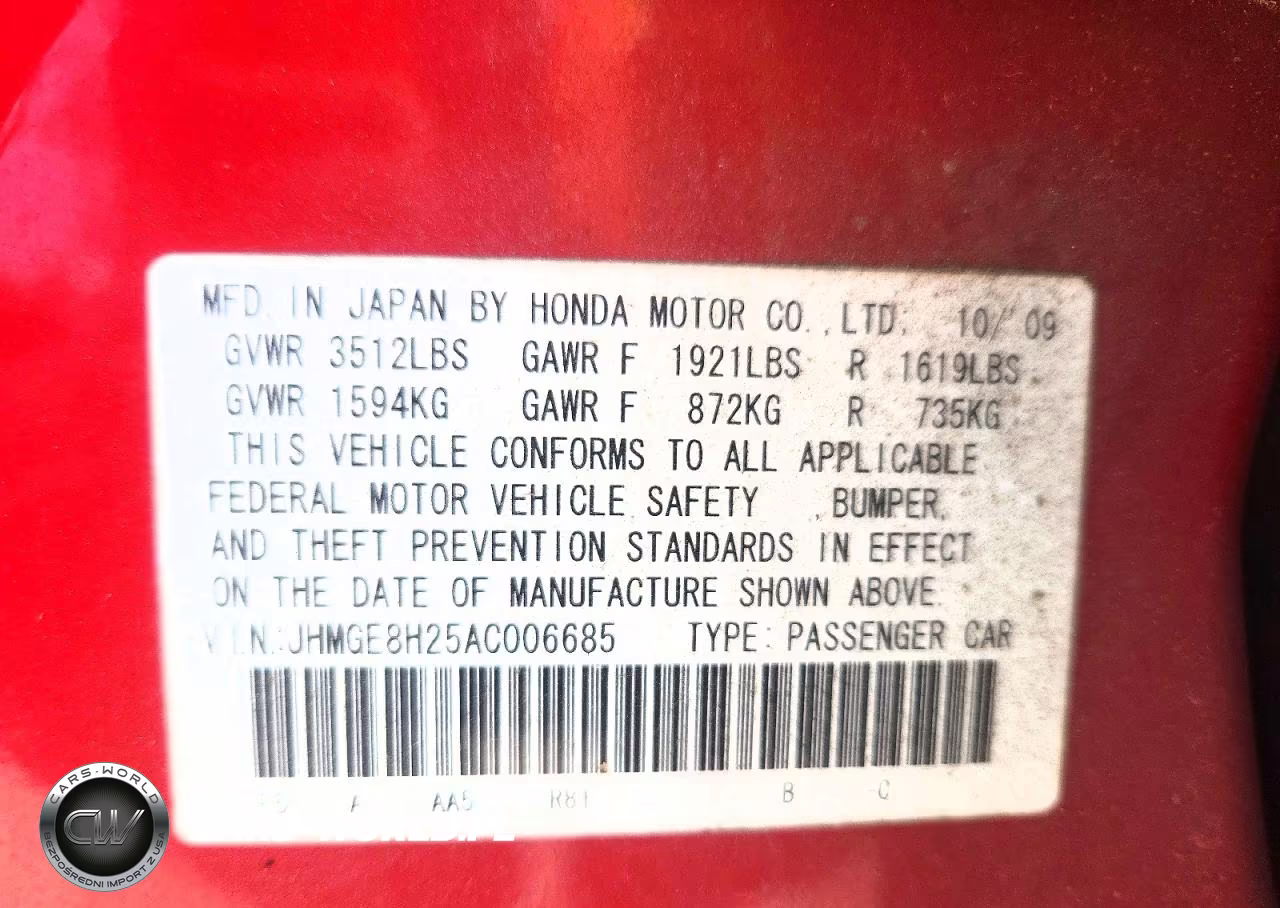 2010 Honda Fit VIN:JHMGE8H25AC006685 - 12