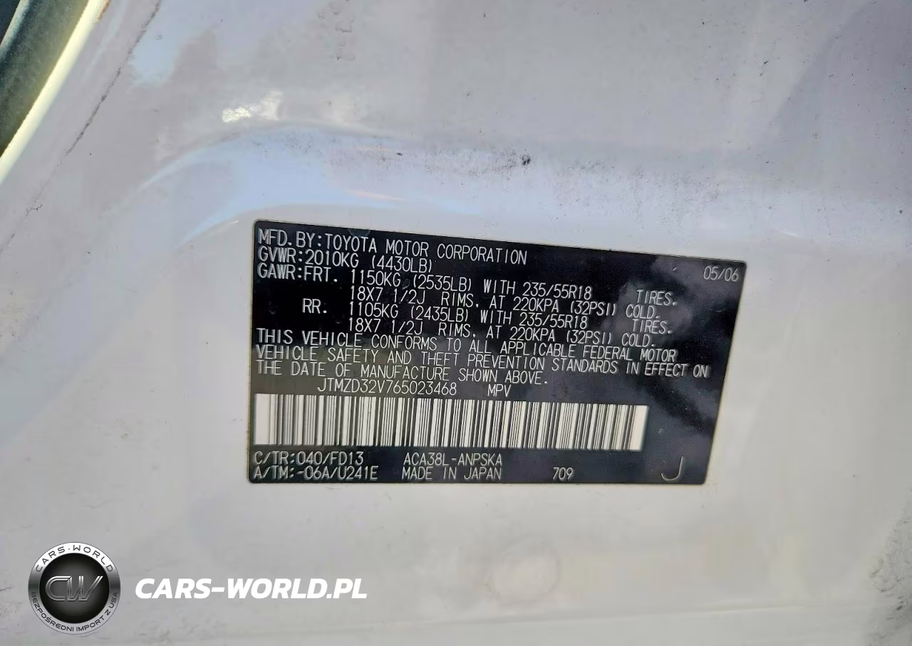 TOYOTA RAV4 SPORT VIN:JTMZD32V765023468 - 12