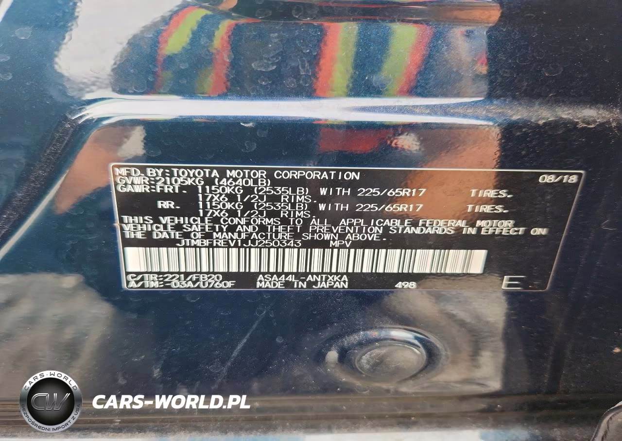 2018 Toyota Rav4 Le VIN:JTMBFREV1JJ250343 - 13