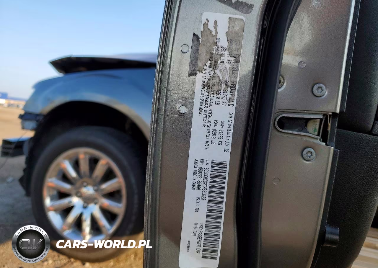 2012 Chrysler 300 Limited VIN:2C3CCACG2CH309623 - 12