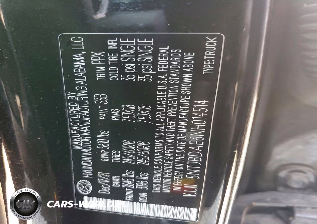2022 Hyundai Santa Cruz Sel VIN:5NTJBDAE6NH014514 - 13