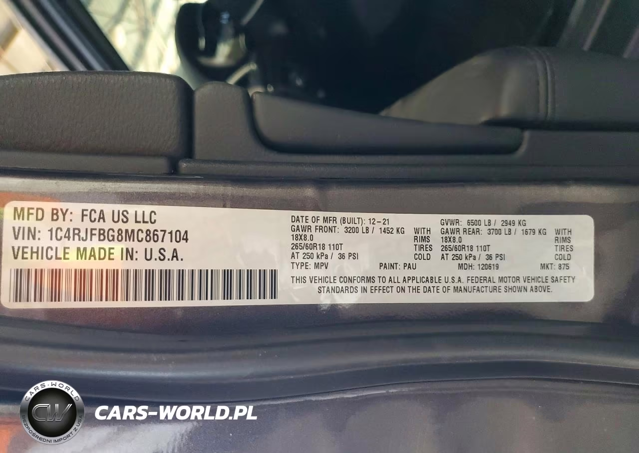 2021 Jeep Grand Cherokee Limited VIN:1C4RJFBG8MC867104 - 12