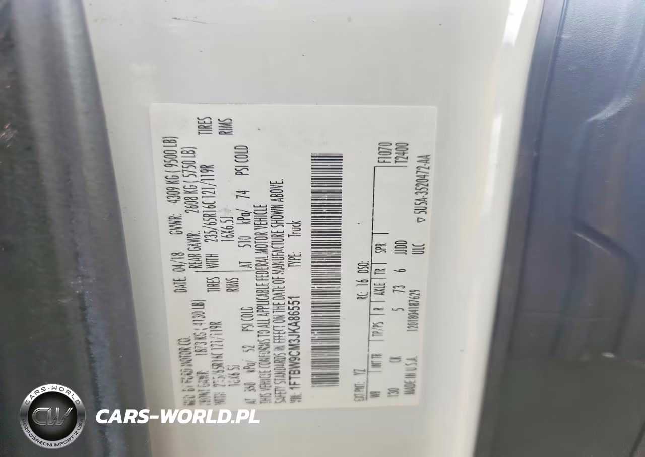 2018 Ford Transit 350 Refrigerated Delivery Van VIN:1FTBW9CM3JKA86551 - 14