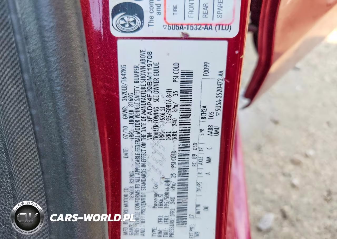 2011 Ford Fiesta Ses VIN:3FADP4FJ9BM119708 - 12