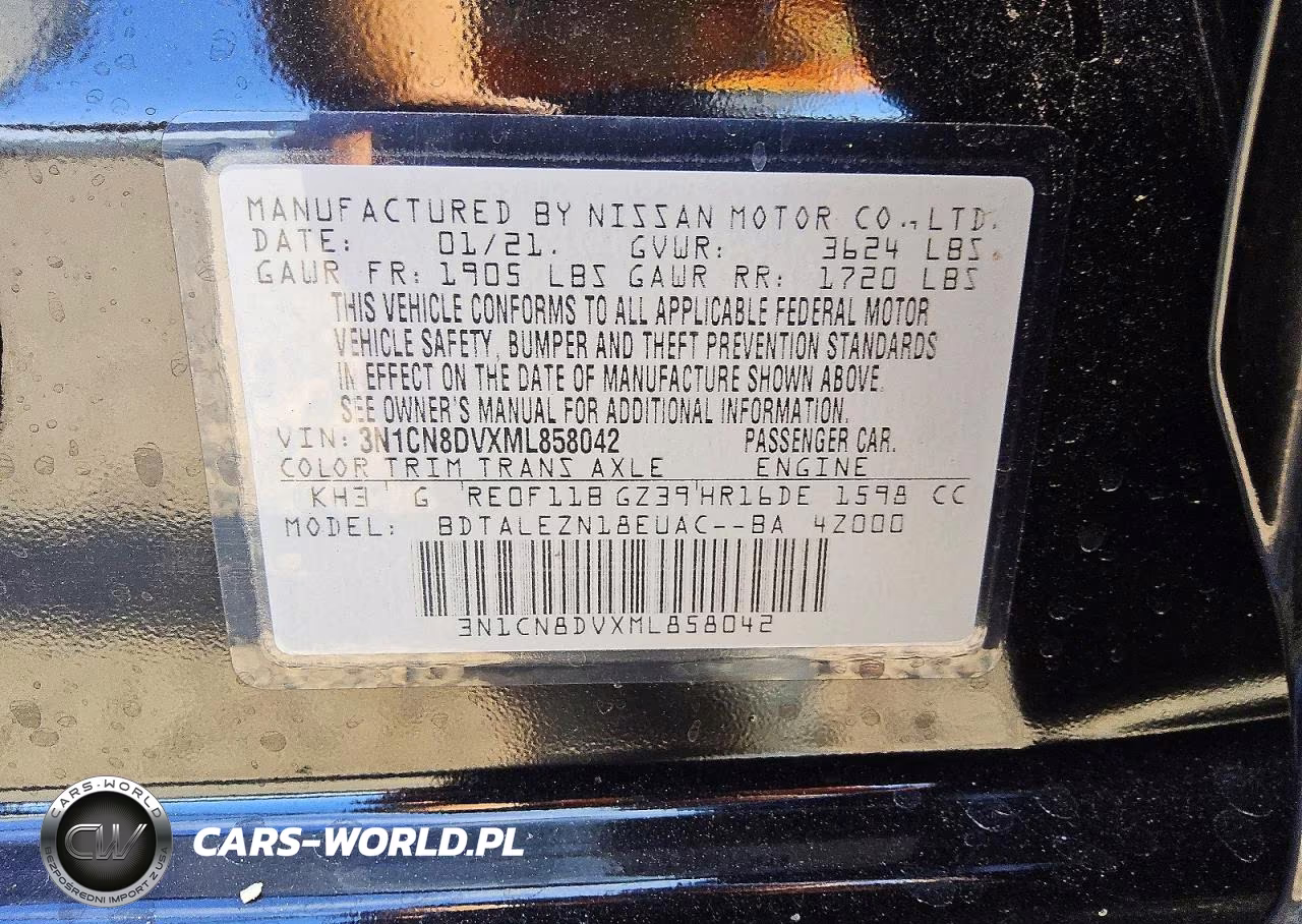2021 Nissan Versa S VIN:3N1CN8DVXML858042 - 12