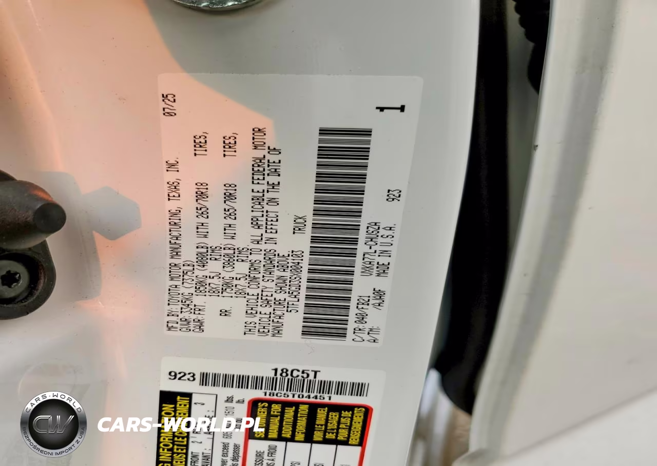 2025 Toyota Tundra Double Cab Sr5 VIN:5TFLA5GD3SX004103 - 12