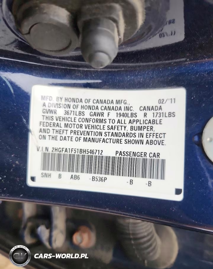 2011 Honda Civic Lx VIN:2HGFA1F51BH546712 - 13