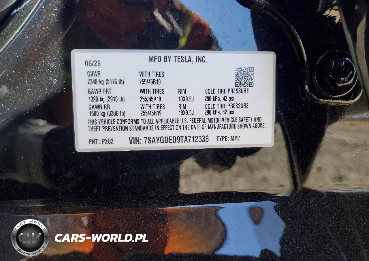 2026 Tesla Model Y VIN:7SAYGDED9TA712336 - 12