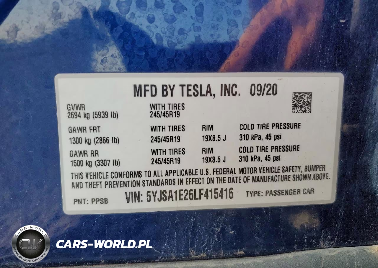 2020 Tesla Model S Long Range Dual Motor All-Wheel Drive-Long Range Plus Dual Motor All-Wheel Drive VIN:5YJSA1E26LF415416 - 12