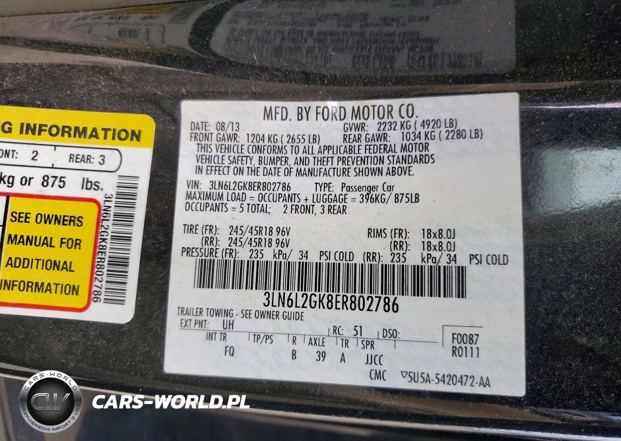 2014 Lincoln Mkz VIN:3LN6L2GK8ER802786 - 12