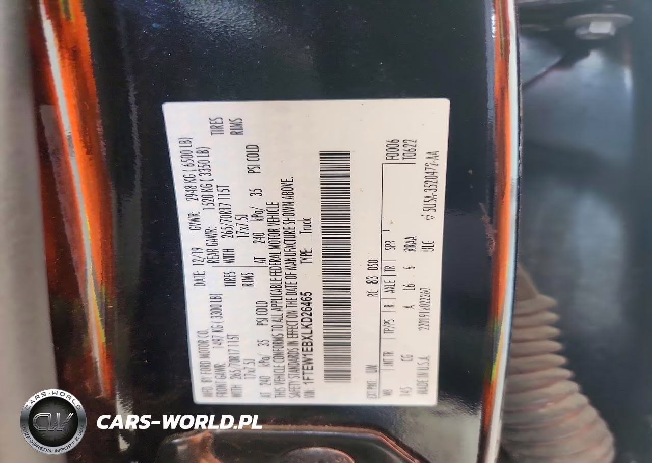 2020 Ford F150 Supercrew VIN:1FTEW1EBXLKD26465 - 12