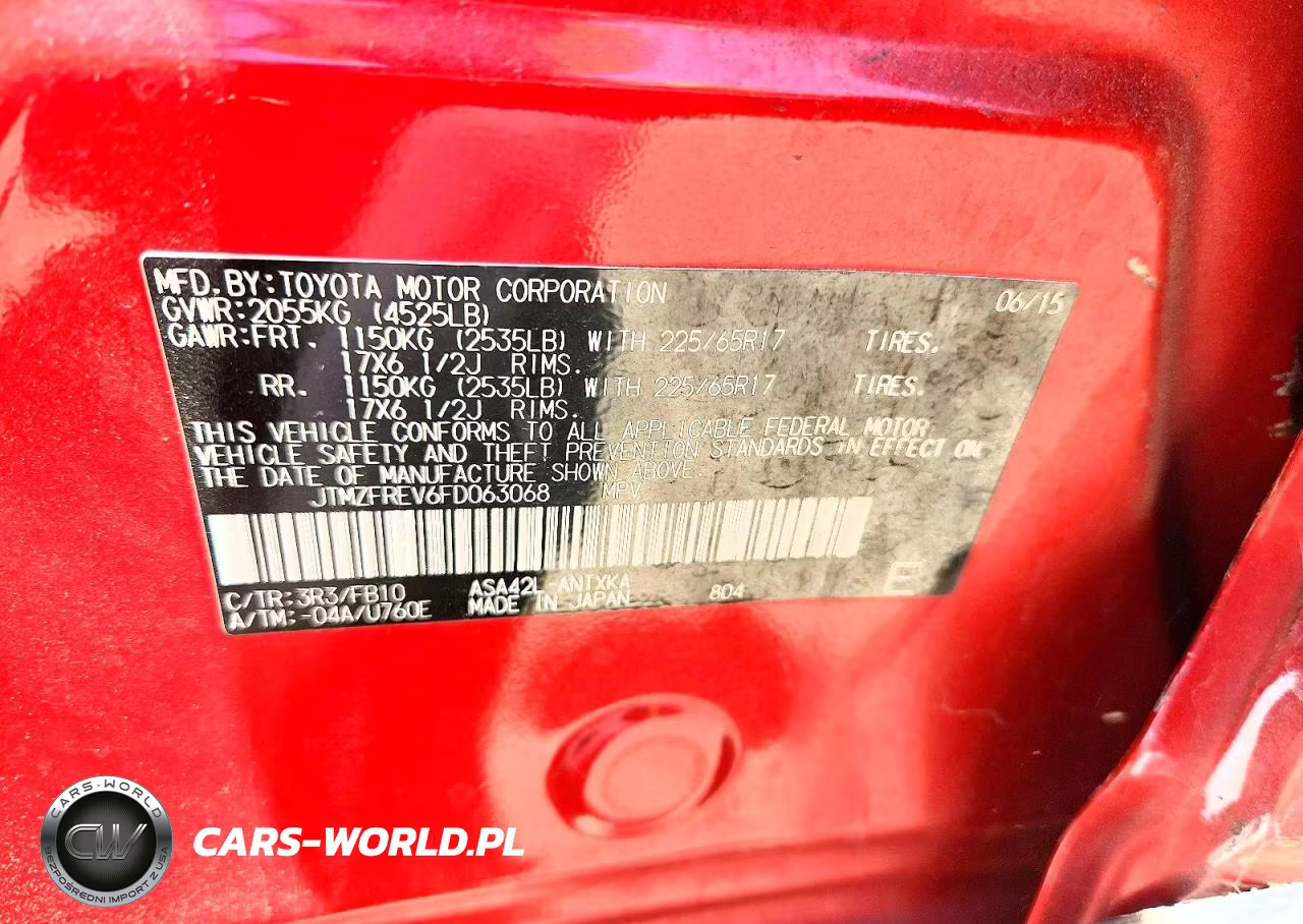 2015 Toyota Rav4 Le VIN:JTMZFREV6FD063068 - 13