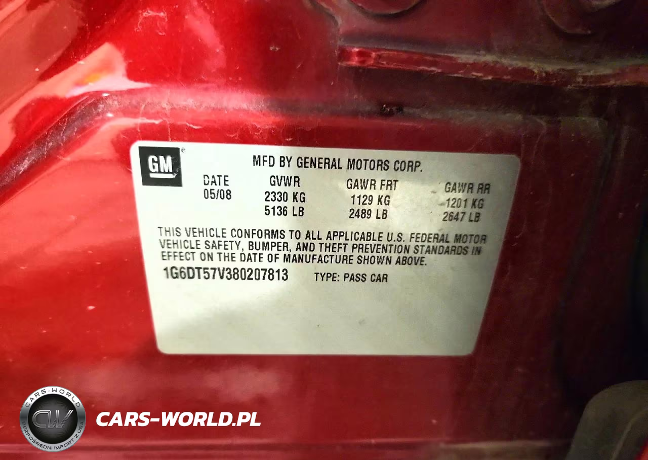 2008 Cadillac Cts Hi Feature V6 VIN:1G6DT57V380207813 - 12
