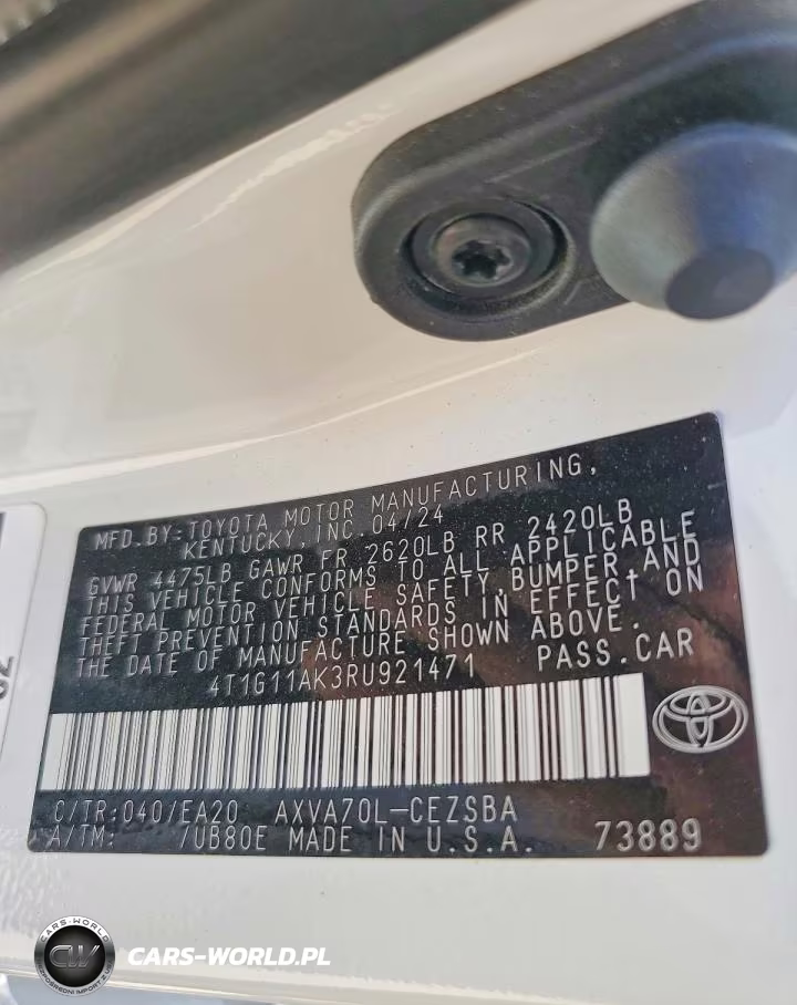 2024 Toyota Camry Se VIN:4T1G11AK3RU921471 - 12