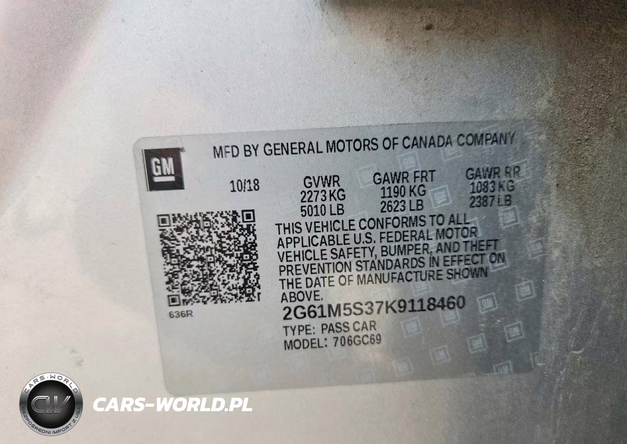 2019 Cadillac Xts Luxury VIN:2G61M5S37K9118460 - 13