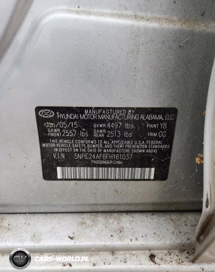 2015 Hyundai Sonata Se VIN:5NPE24AF6FH161037 - 12