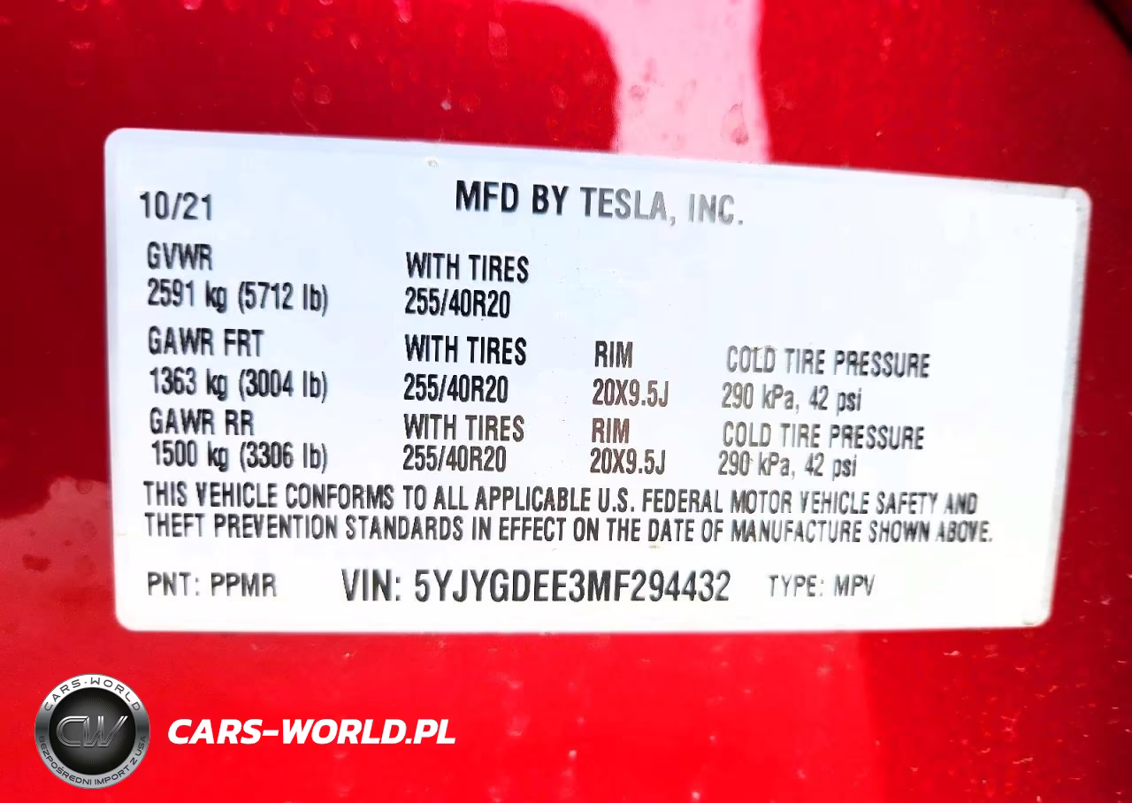 2021 Tesla Model Y VIN:5YJYGDEE3MF294432 - 13