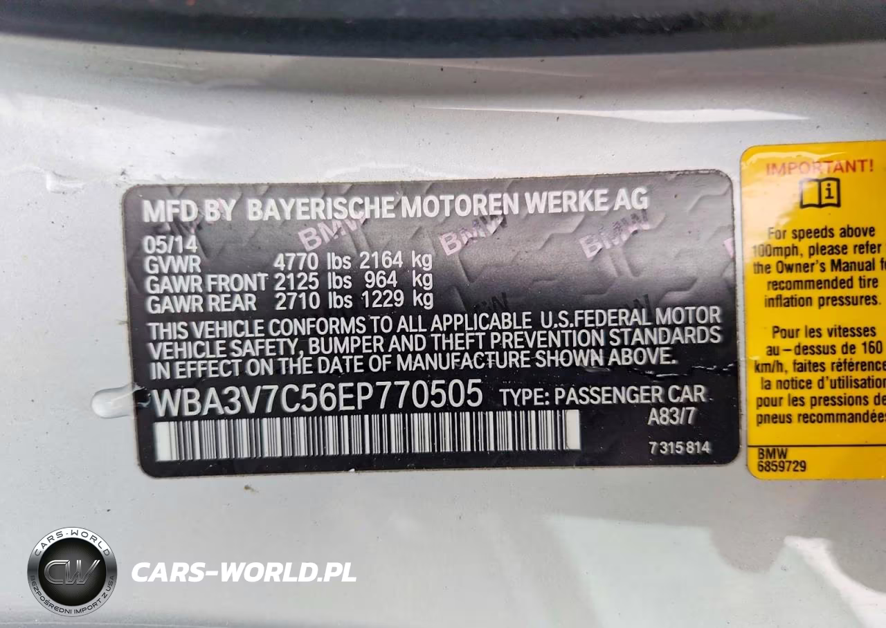 2014 BMW 428 I Sulev VIN:WBA3V7C56EP770505 - 12