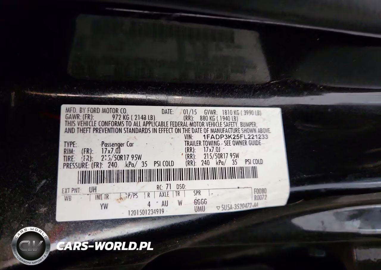 2015 Ford Focus Se VIN:1FADP3K25FL221233 - 12