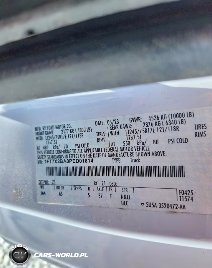 2023 Ford F250 Super Duty VIN:1FT7X2BA0PED01814 - 12