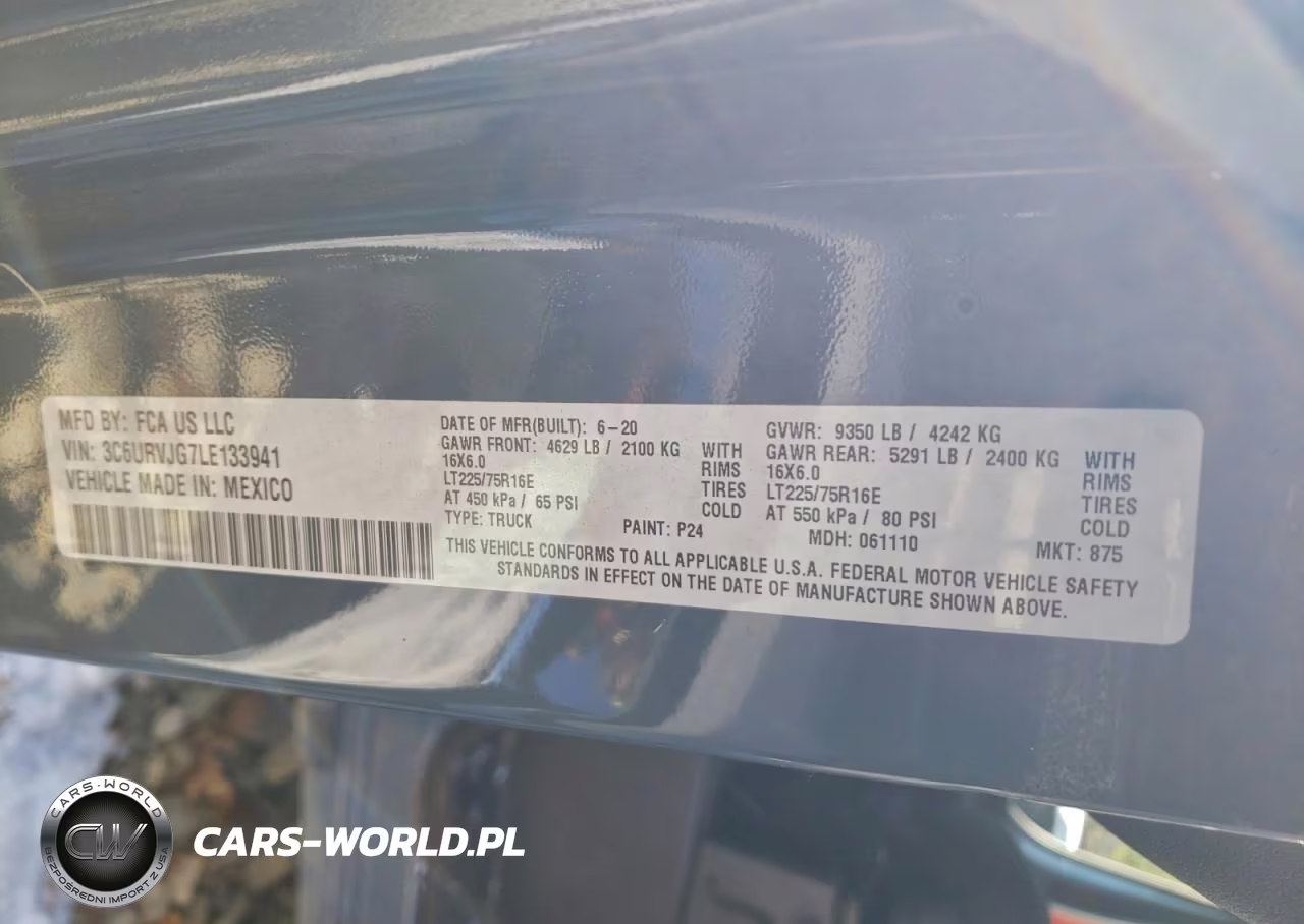 2020 Ram Promaster 3500 Delivery Van VIN:3C6URVJG7LE133941 - 13