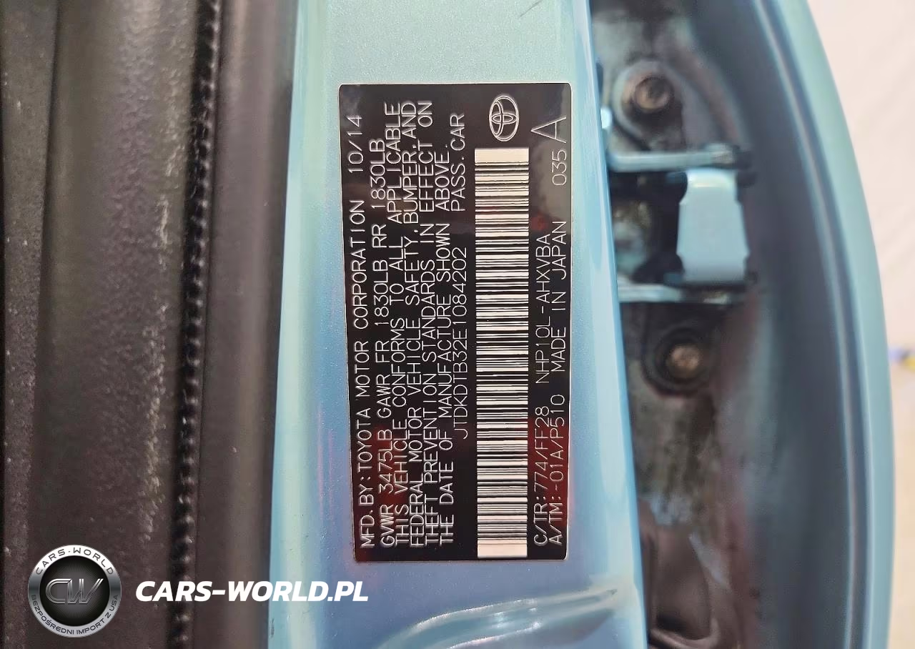 2014 Toyota Prius C Two VIN:JTDKDTB32E1084202 - 12