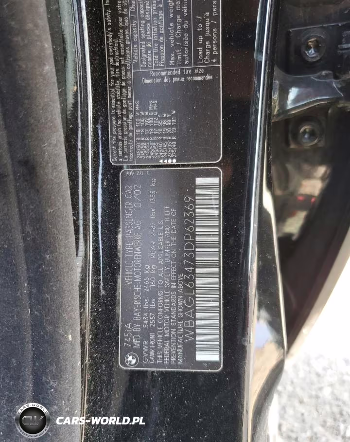 2003 BMW 745 I VIN:WBAGL63473DP62369 - 13