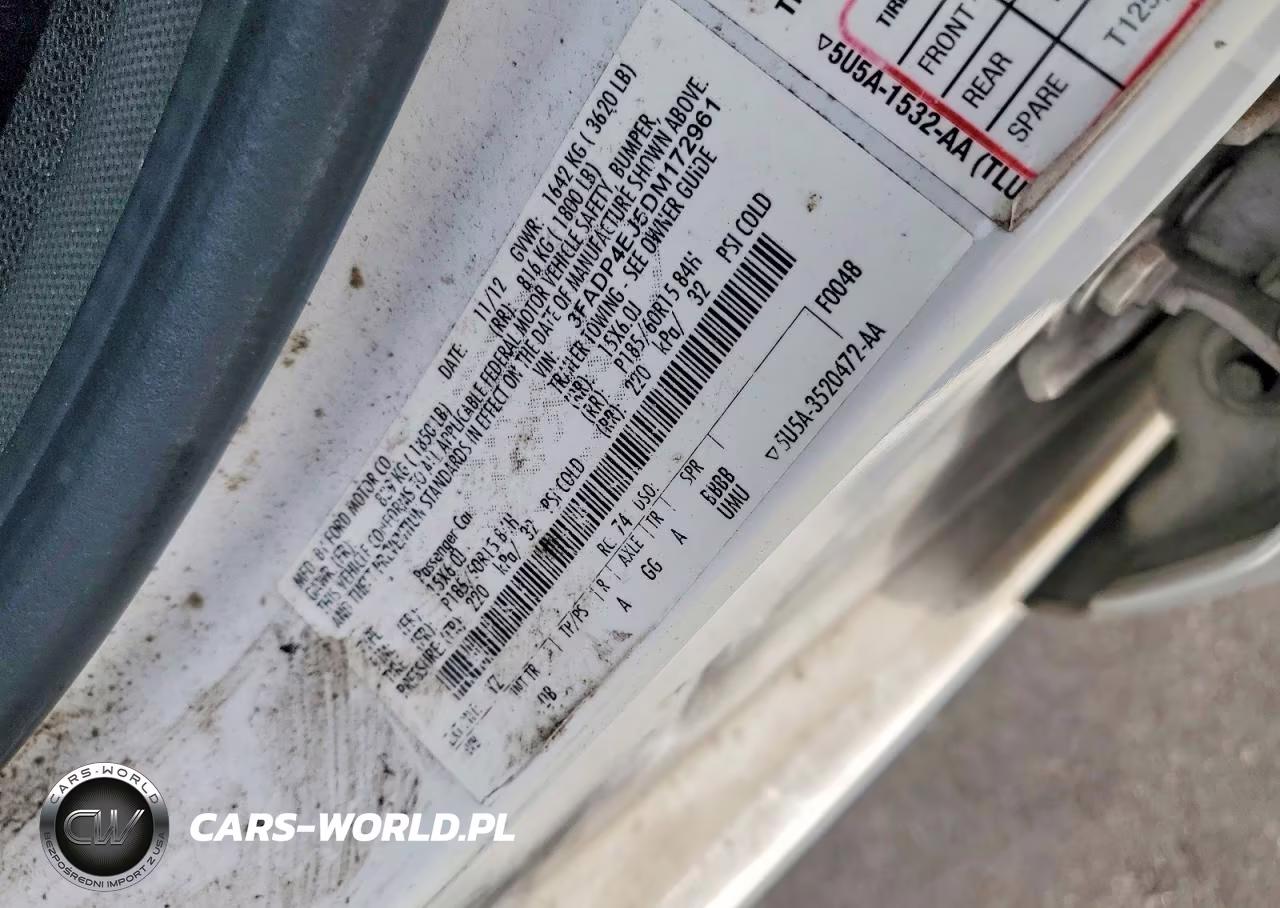 2013 Ford Fiesta Se VIN:3FADP4EJ5DM172961 - 12