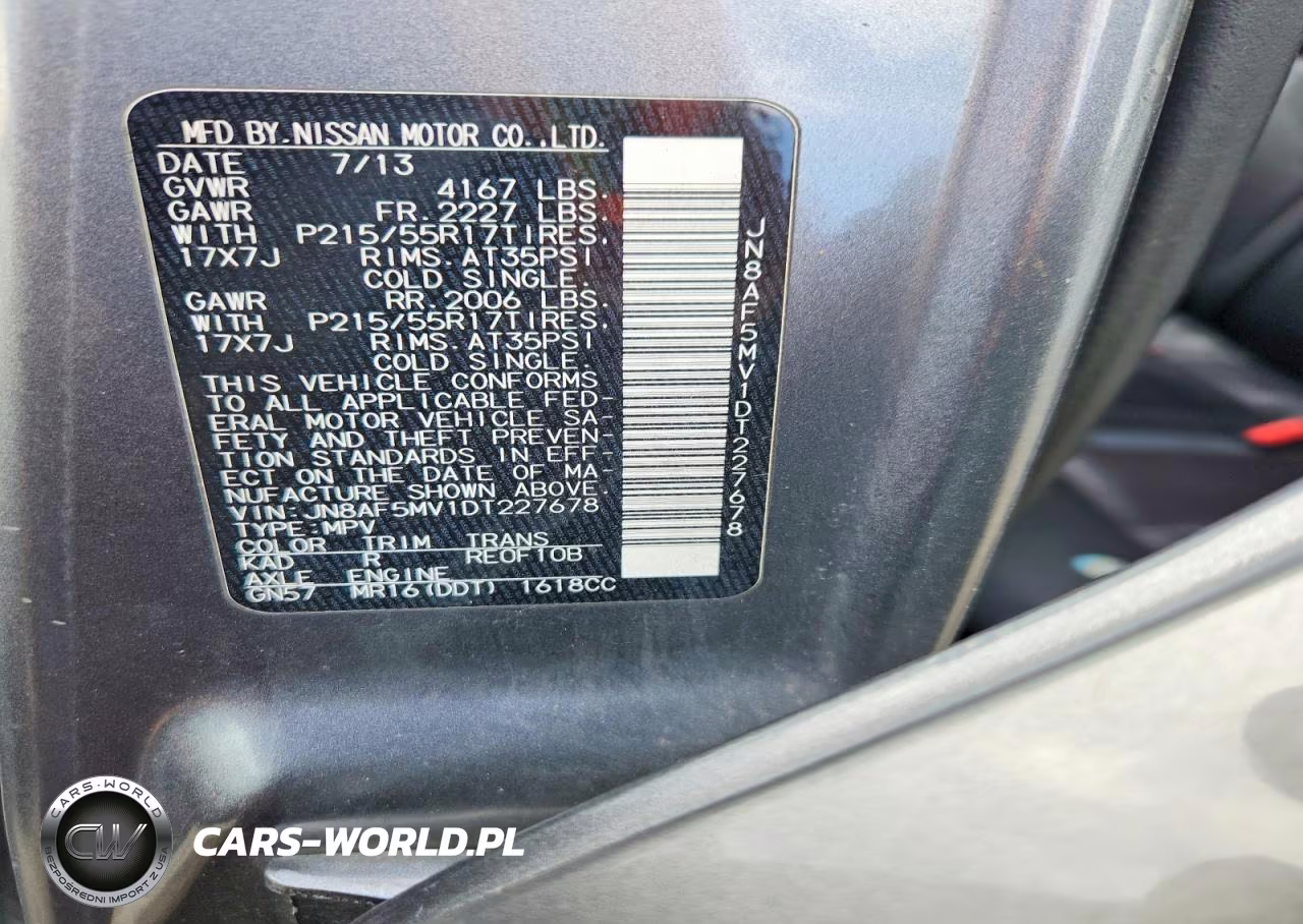 2013 Nissan Juke S VIN:JN8AF5MV1DT227678 - 13