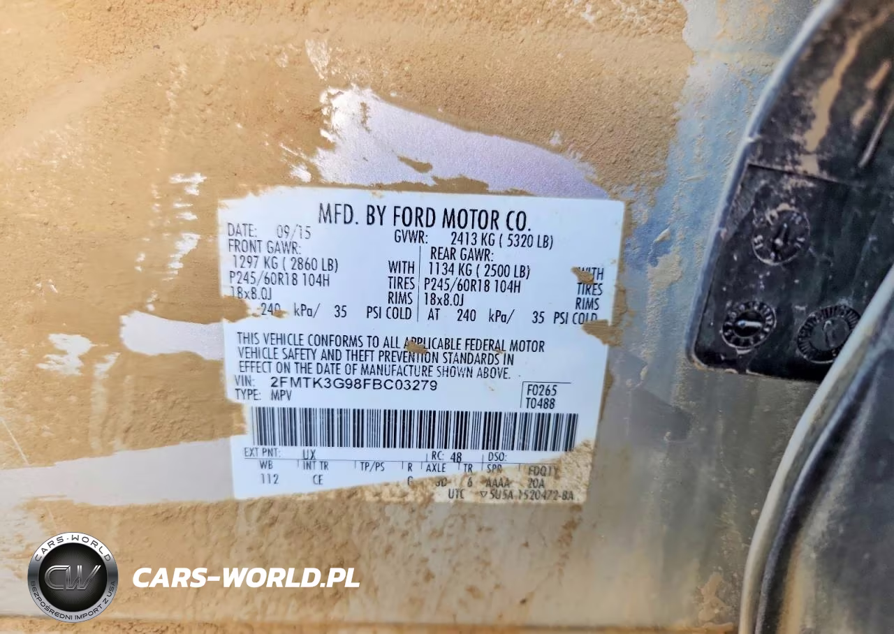 2015 Ford Edge Se VIN:2FMTK3G98FBC03279 - 13
