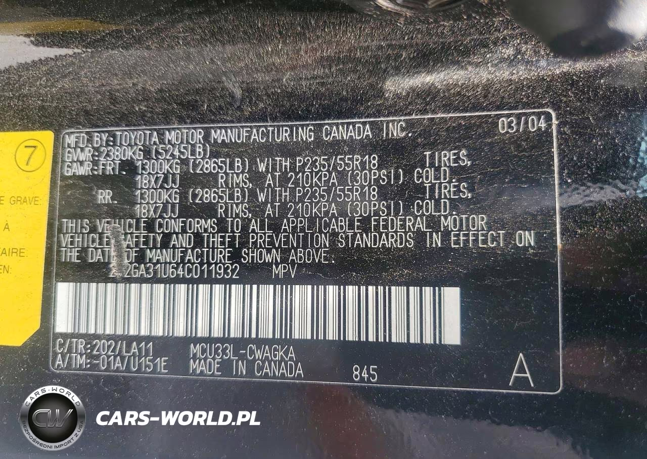 2004 Lexus Rx 330 VIN:2T2GA31U64C011932 - 13