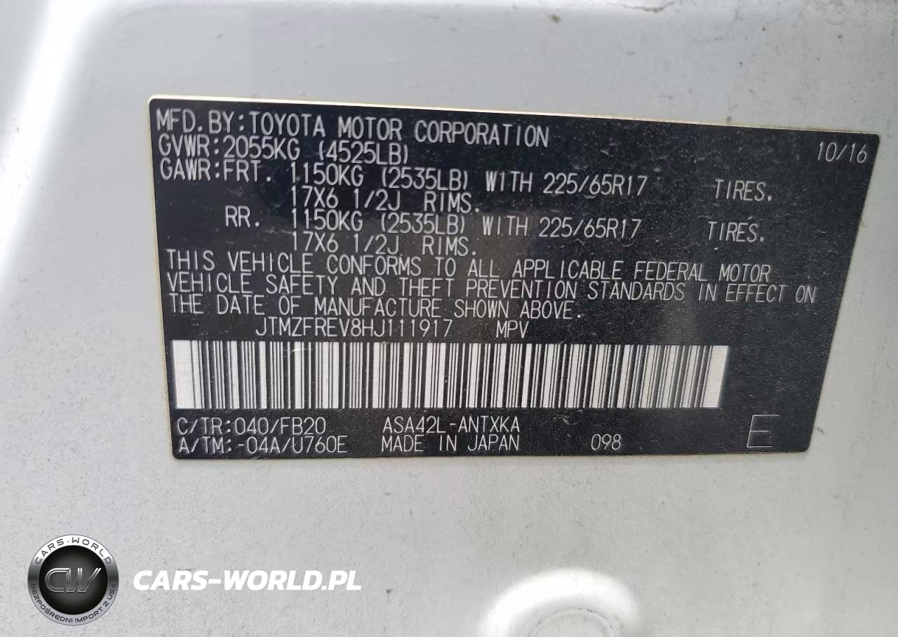 2017 Toyota Rav4 Le VIN:JTMZFREV8HJ111917 - 13