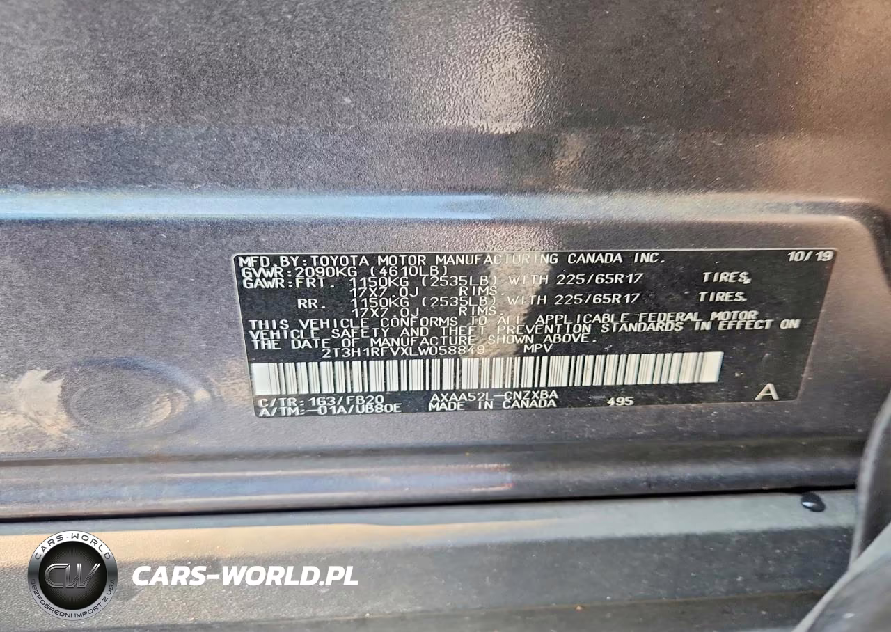 2020 Toyota Rav4 Le VIN:2T3H1RFVXLW058849 - 12
