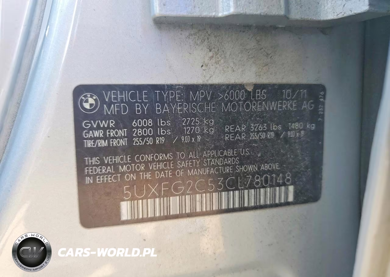 2012 BMW X6 xDrive35I VIN:5UXFG2C53CL780148 - 14
