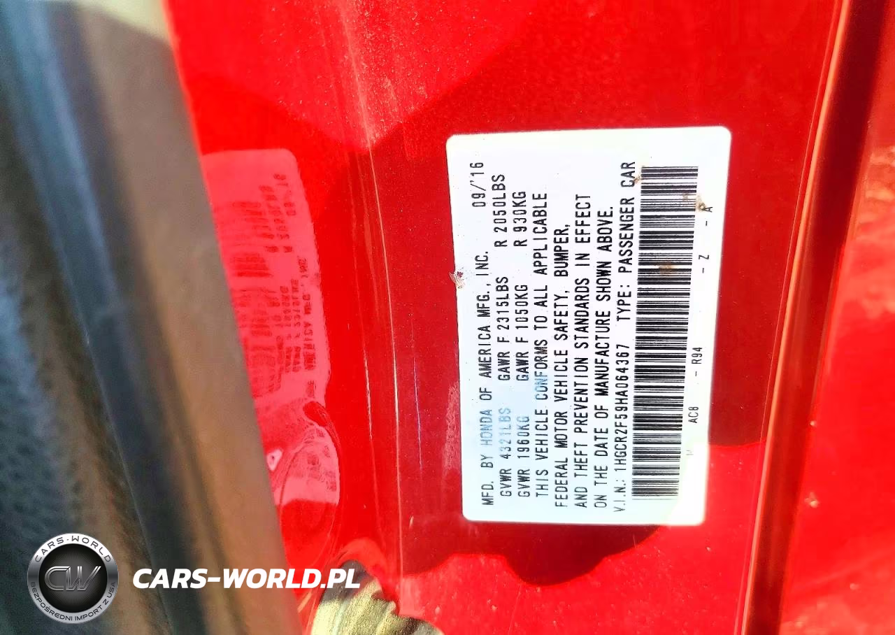 2017 Honda Accord Sport VIN:1HGCR2F59HA064367 - 12