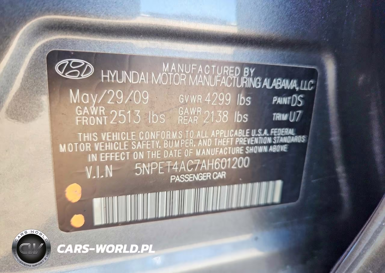2010 Hyundai Sonata Gls VIN:5NPET4AC7AH601200 - 12