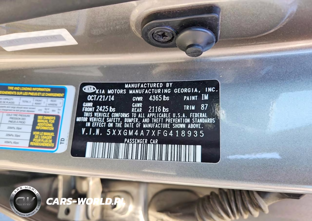 2015 Kia Optima Lx VIN:5XXGM4A7XFG418935 - 12
