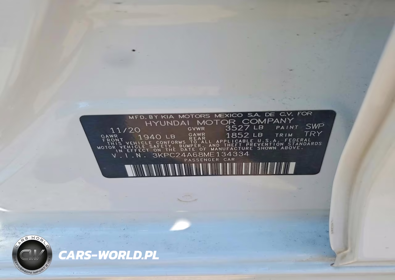 2021 Hyundai Accent Sel VIN:3KPC24A68ME134334 - 12