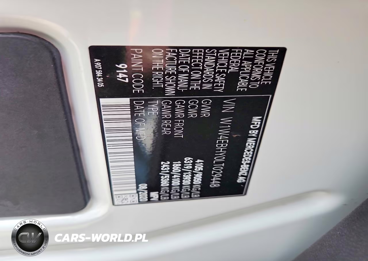 2020 Mercedes-Benz Sprinter 2500 Delivery Van VIN:W1W4EBHY0LT029448 - 14