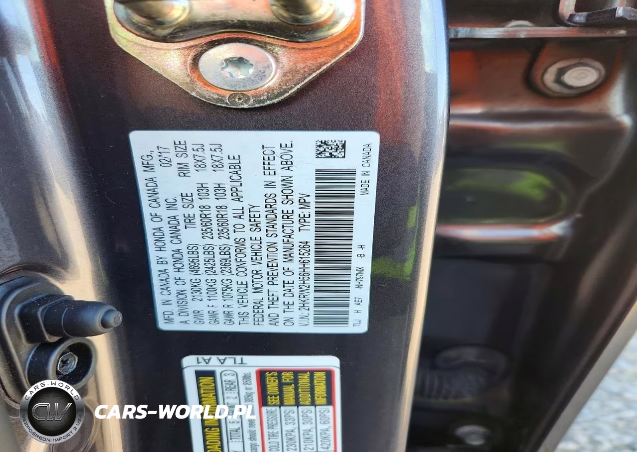 2017 Honda Cr-V Ex VIN:2HKRW2H56HH615264 - 14