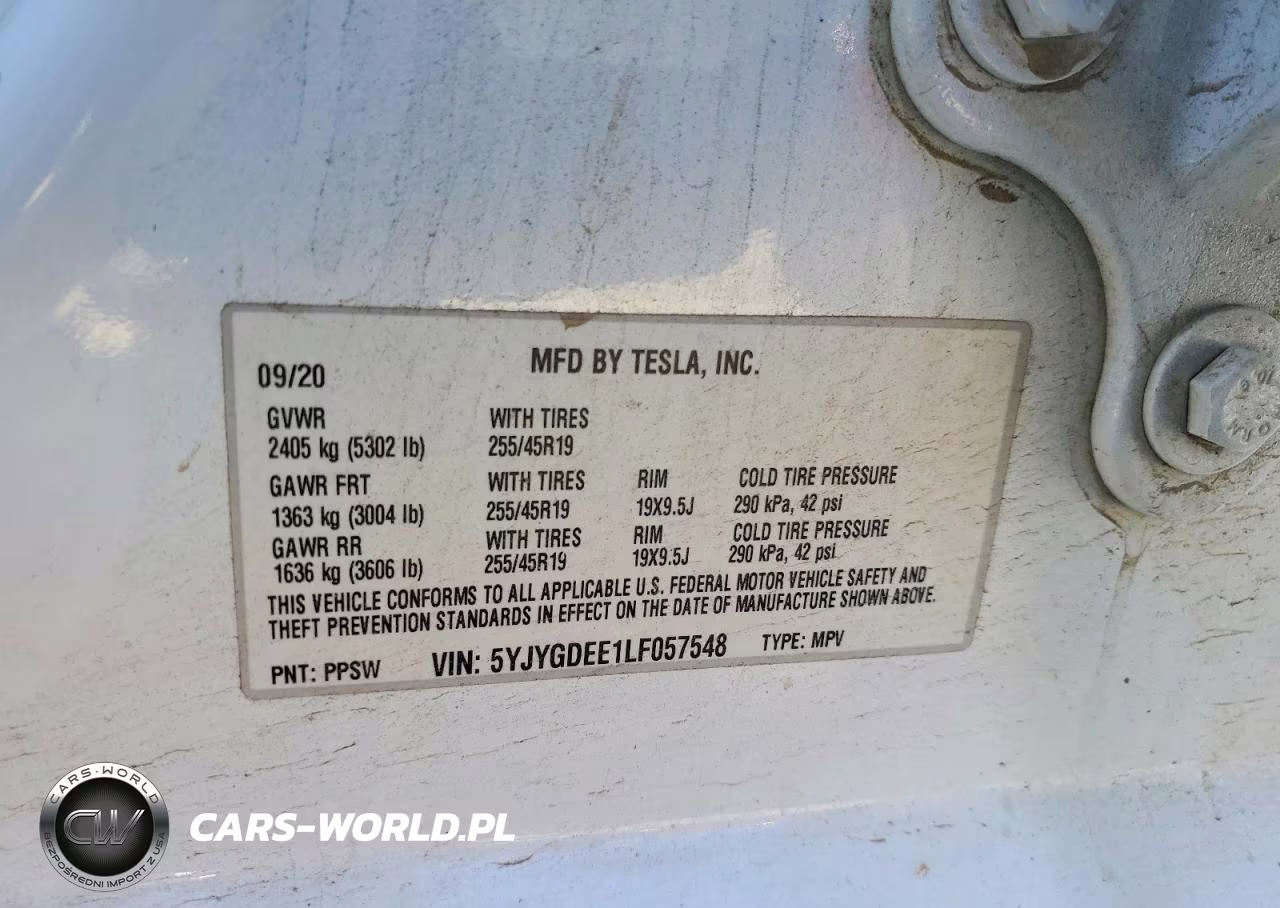 2020 Tesla Model Y VIN:5YJYGDEE1LF057548 - 14