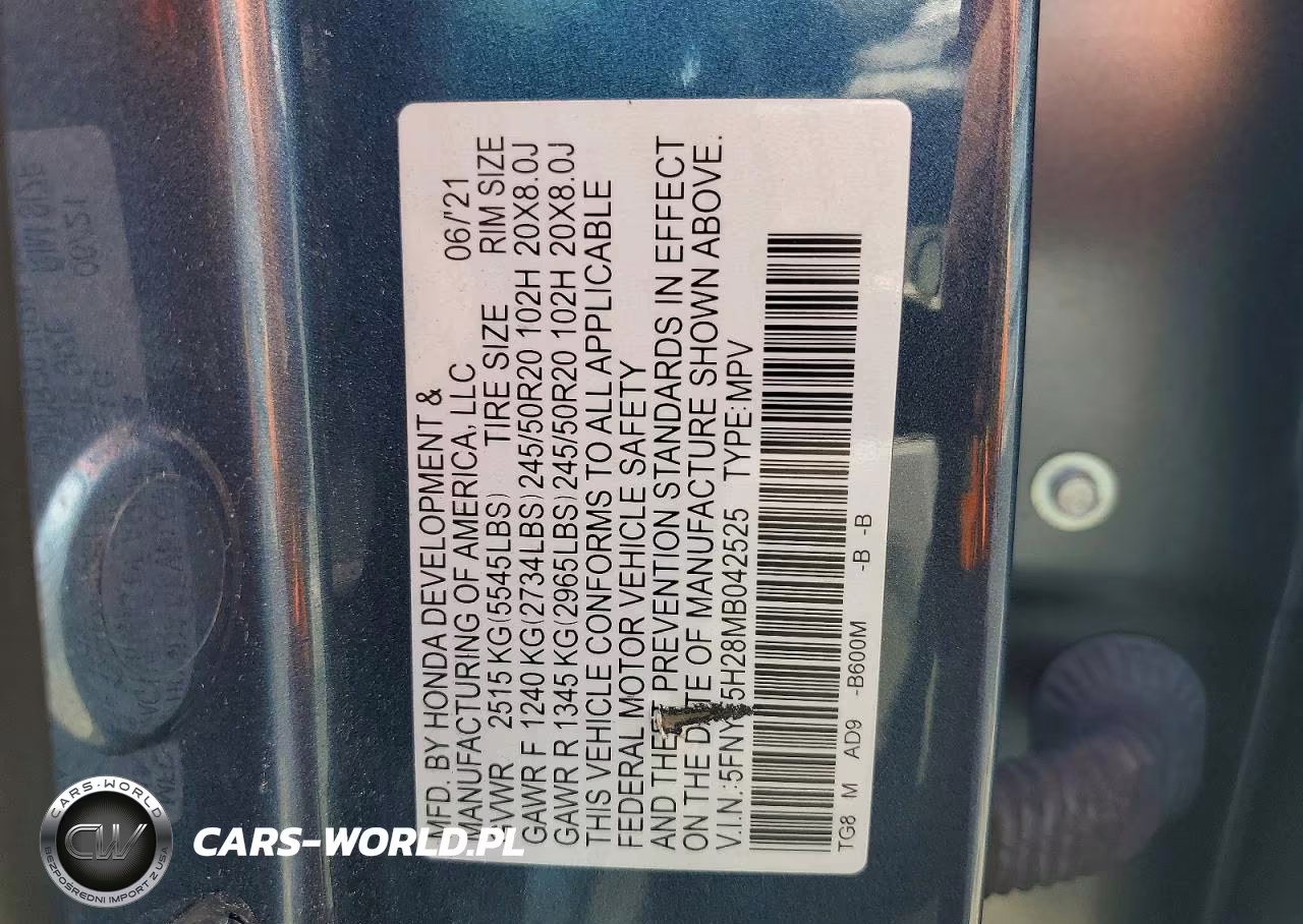 2021 Honda Pilot Se VIN:5FNYF5H28MB042525 - 12