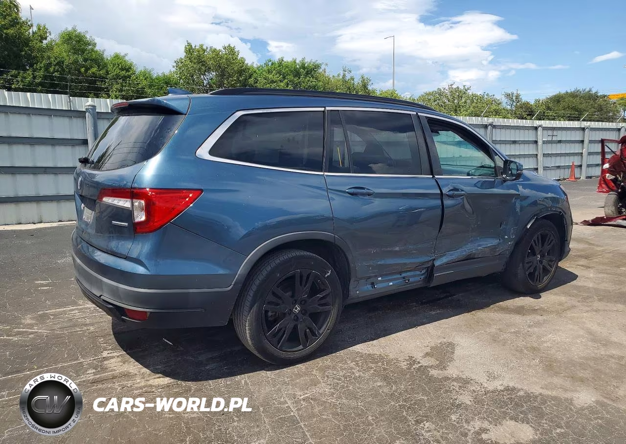 2021 Honda Pilot Se VIN:5FNYF5H28MB042525 - 3
