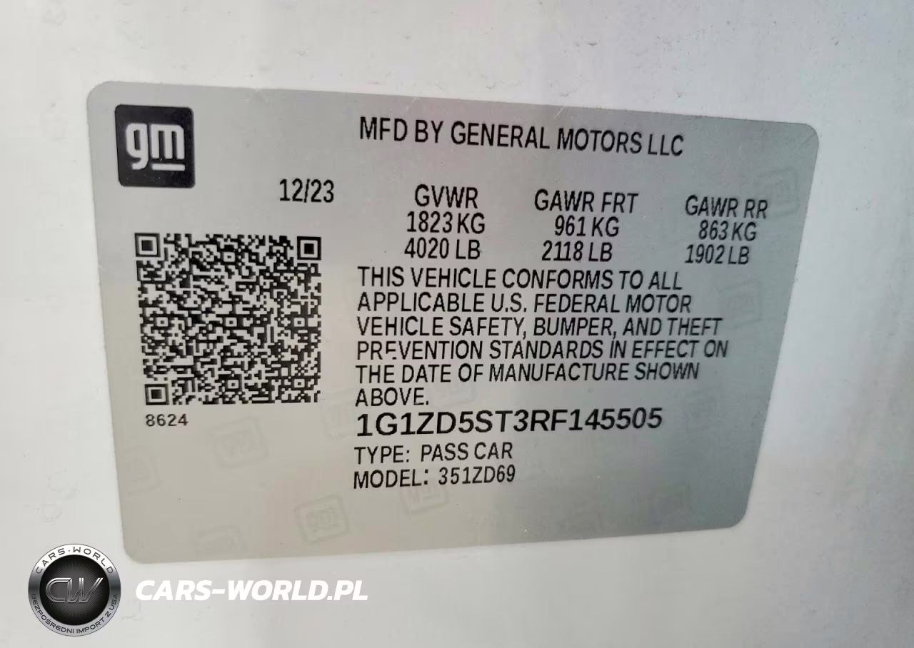 2024 Chevrolet Malibu Lt VIN:1G1ZD5ST3RF145505 - 12