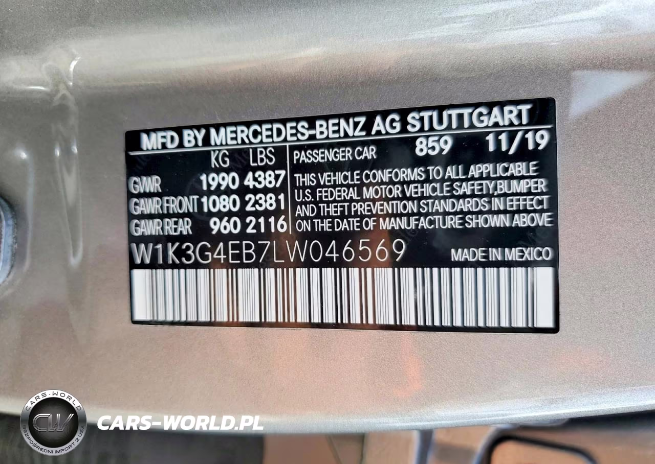 2020 Mercedes-Benz A 220 VIN:W1K3G4EB7LW046569 - 12