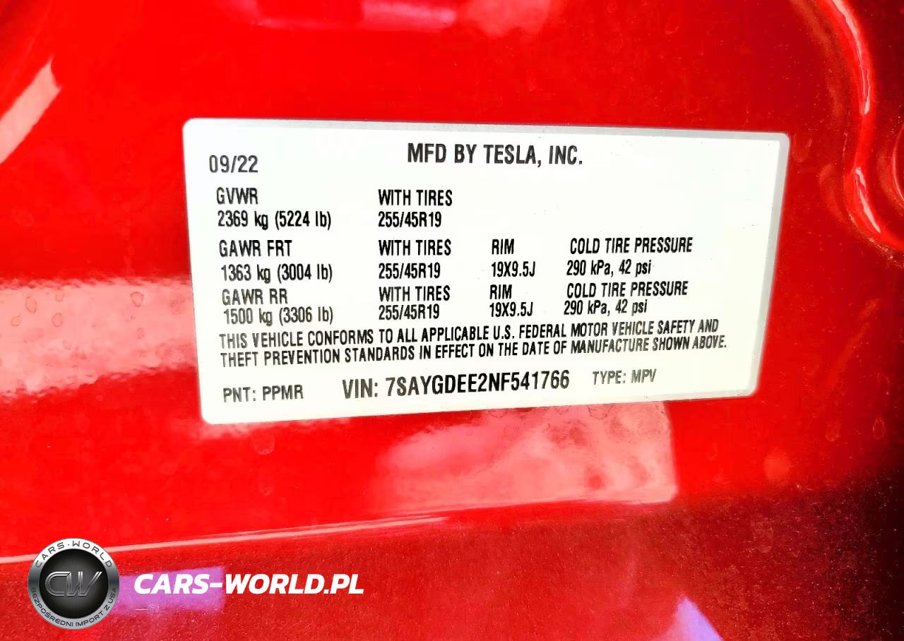 2022 Tesla Model Y VIN:7SAYGDEE2NF541766 - 14