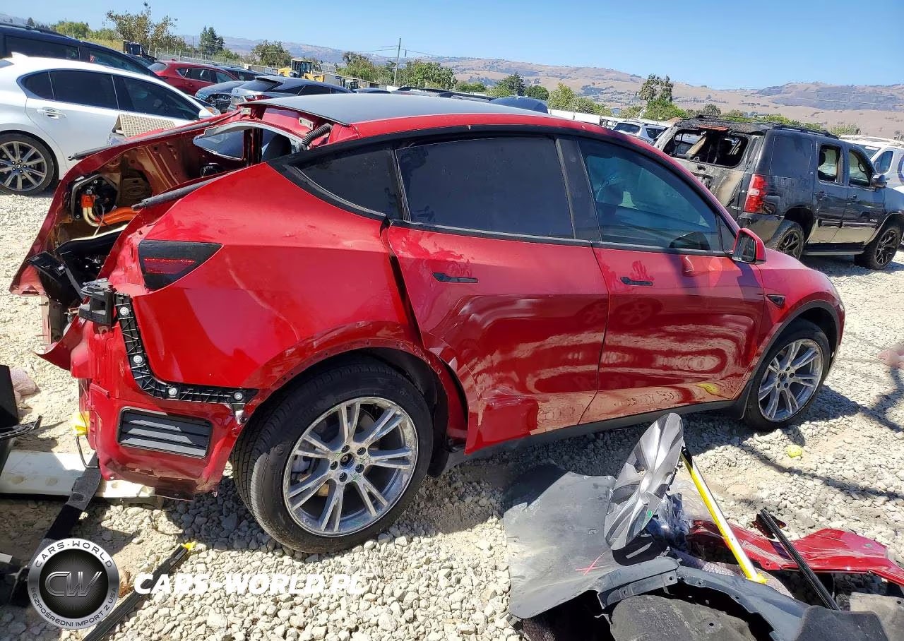 2022 Tesla Model Y VIN:7SAYGDEE2NF541766 - 3