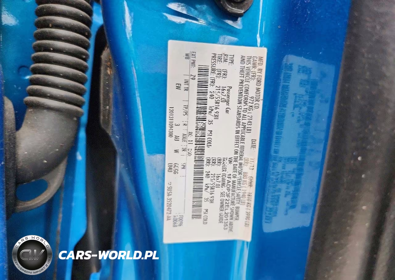 2014 Ford Focus Se VIN:1FADP3F22EL201353 - 12