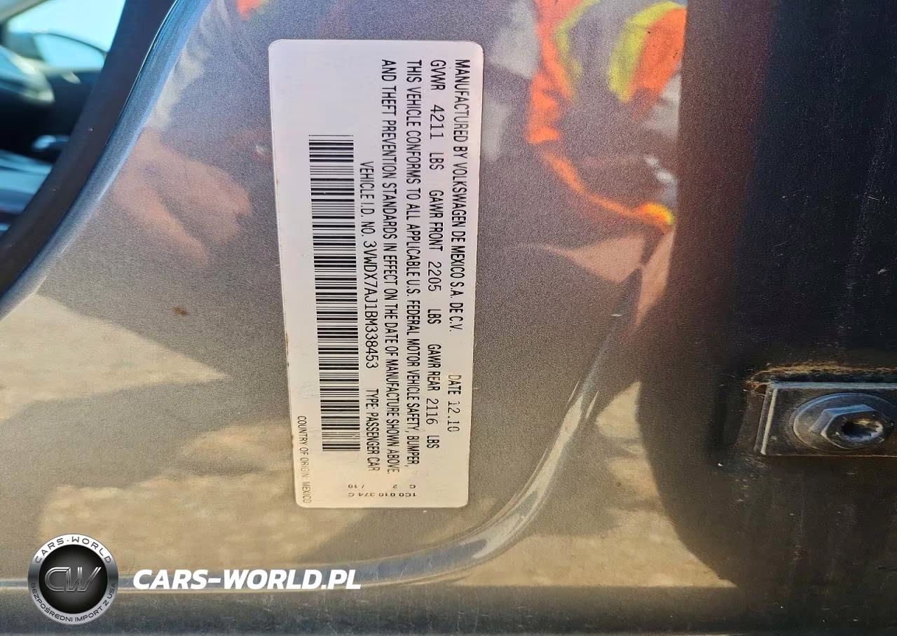 2011 Volkswagen Jetta Se VIN:3VWDX7AJ1BM338453 - 12