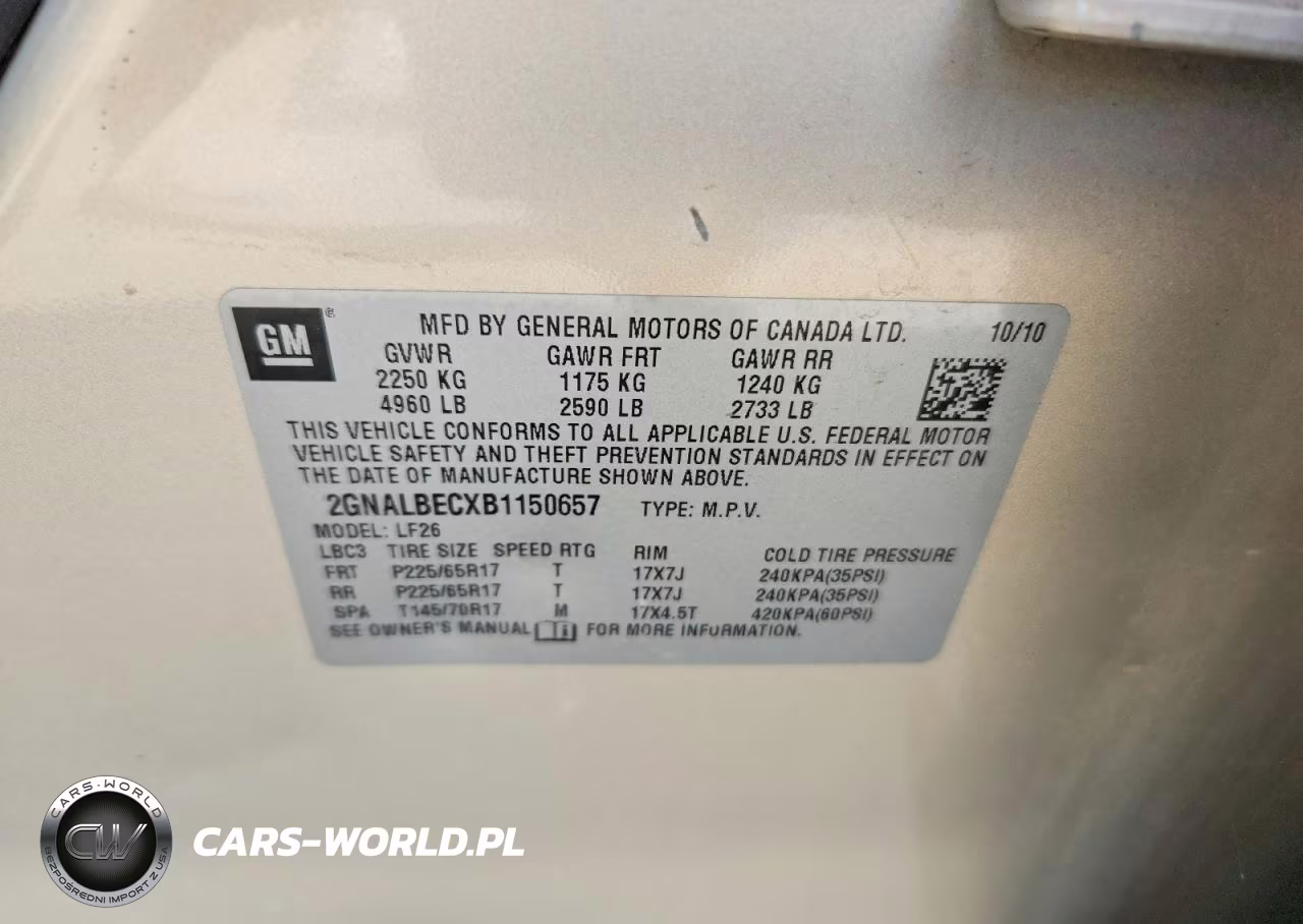 2011 Chevrolet Equinox Ls VIN:2GNALBECXB1150657 - 13